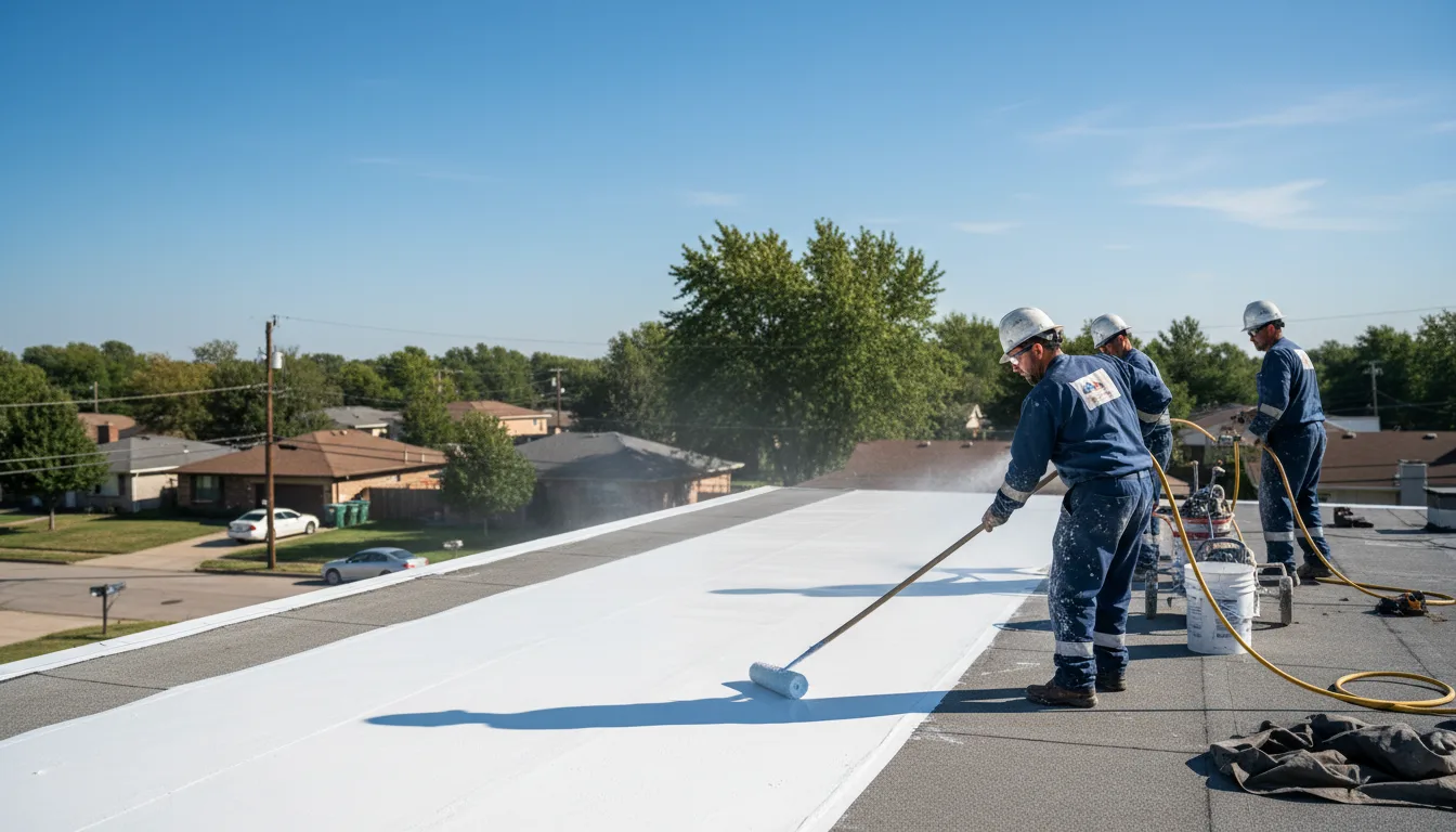Commercial roof coating in Adams, MN near me
